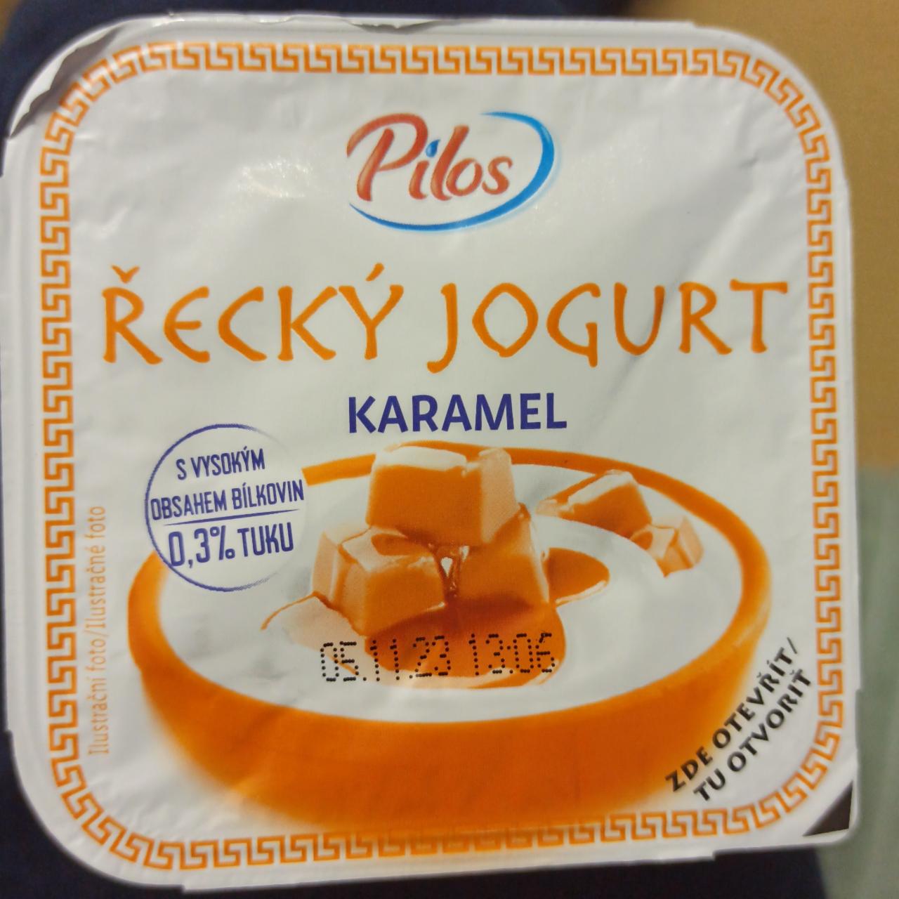 Fotografie - Řecký jogurt karamel 0,3% Pilos