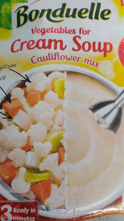 Fotografie - Vegetables for cream soup cauliflower mix Bonduelle