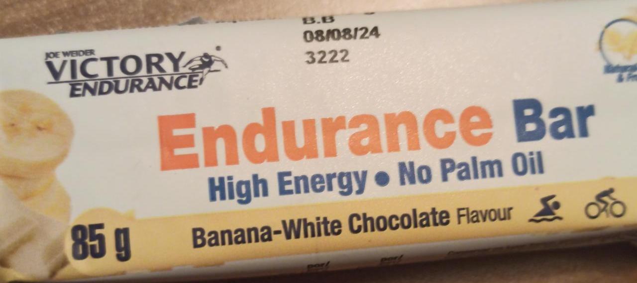 Fotografie - Endurance bar banana white chocolate Victory Endurance