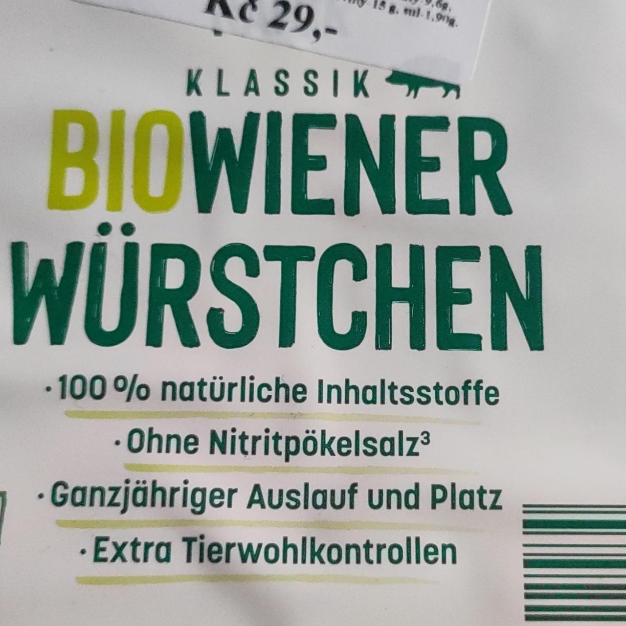 Fotografie - Bio Wiener Würstchen Klassik Nur Nur Natur