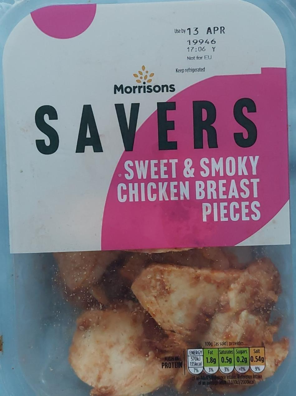 Fotografie - Savers Sweet & Smoky chicken breast pieces Morrisons