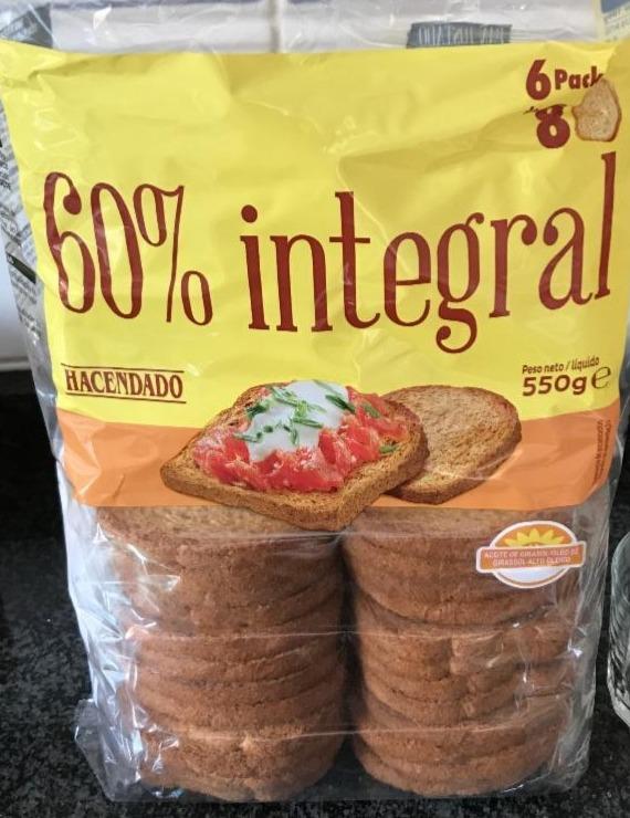 Fotografie - Crackers 60% integral Hacendado 