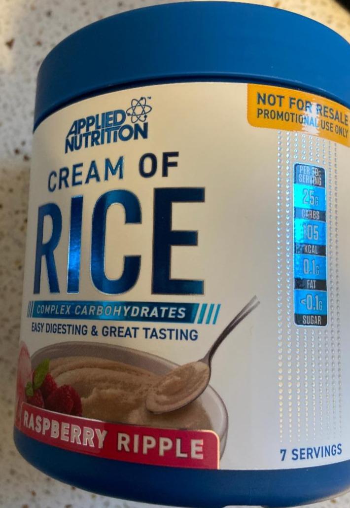 Fotografie - Cream Of Rice Raspberry Ripple Applied Nutrition
