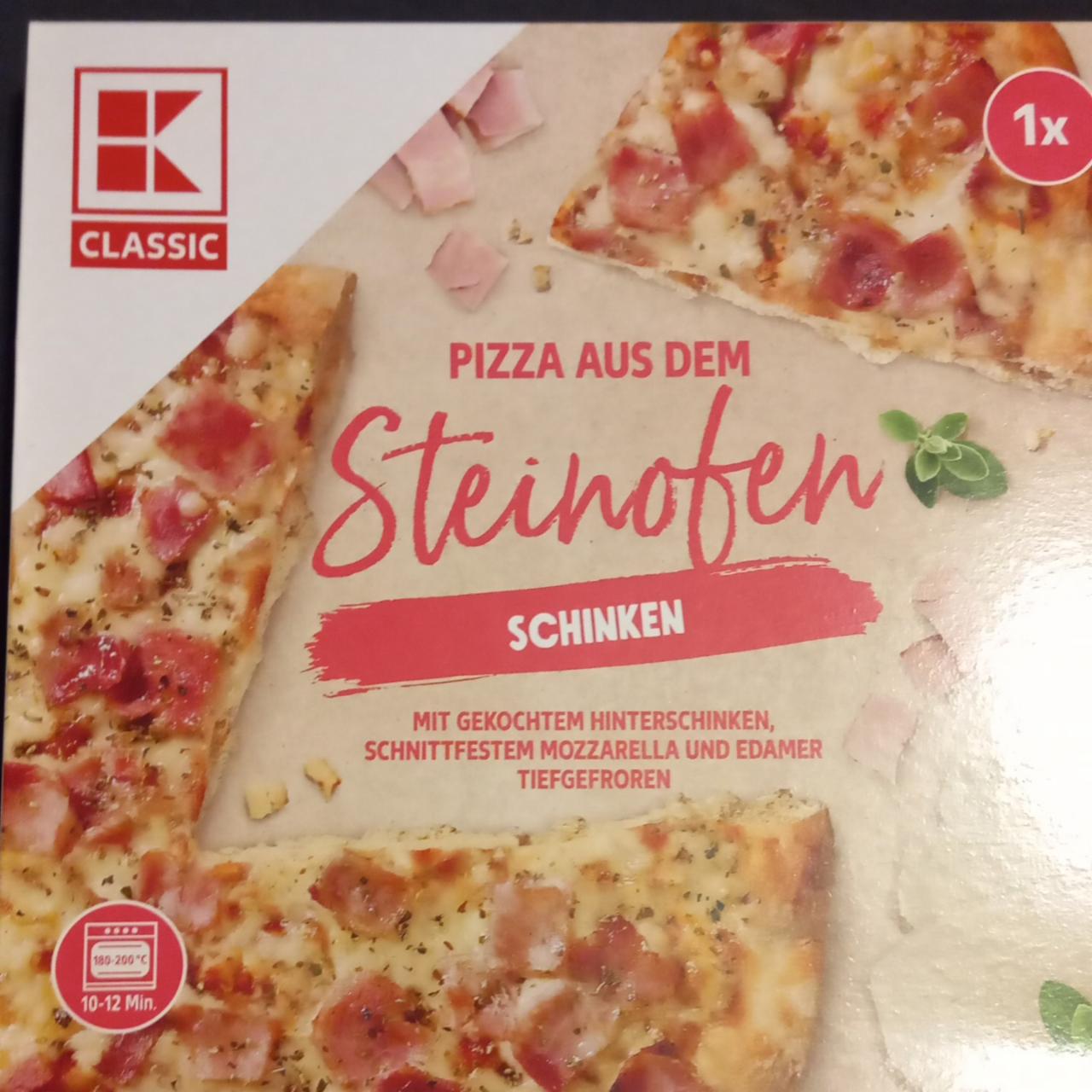 Fotografie - Pizza aus dem Steinofen Schinken K-Classic