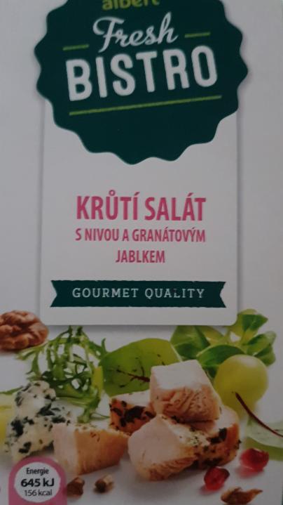 Fotografie - Krůtí salát s nivou a granátovým jablkem Fresh bistro