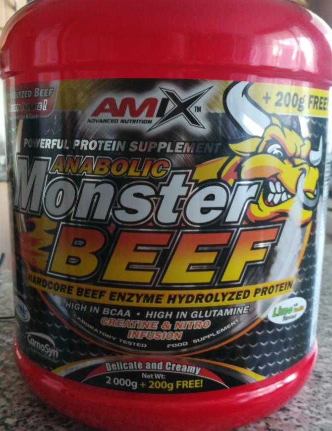 Fotografie - Anabolic Monster Beef protein Vanilla-Lime Amix Nutrition