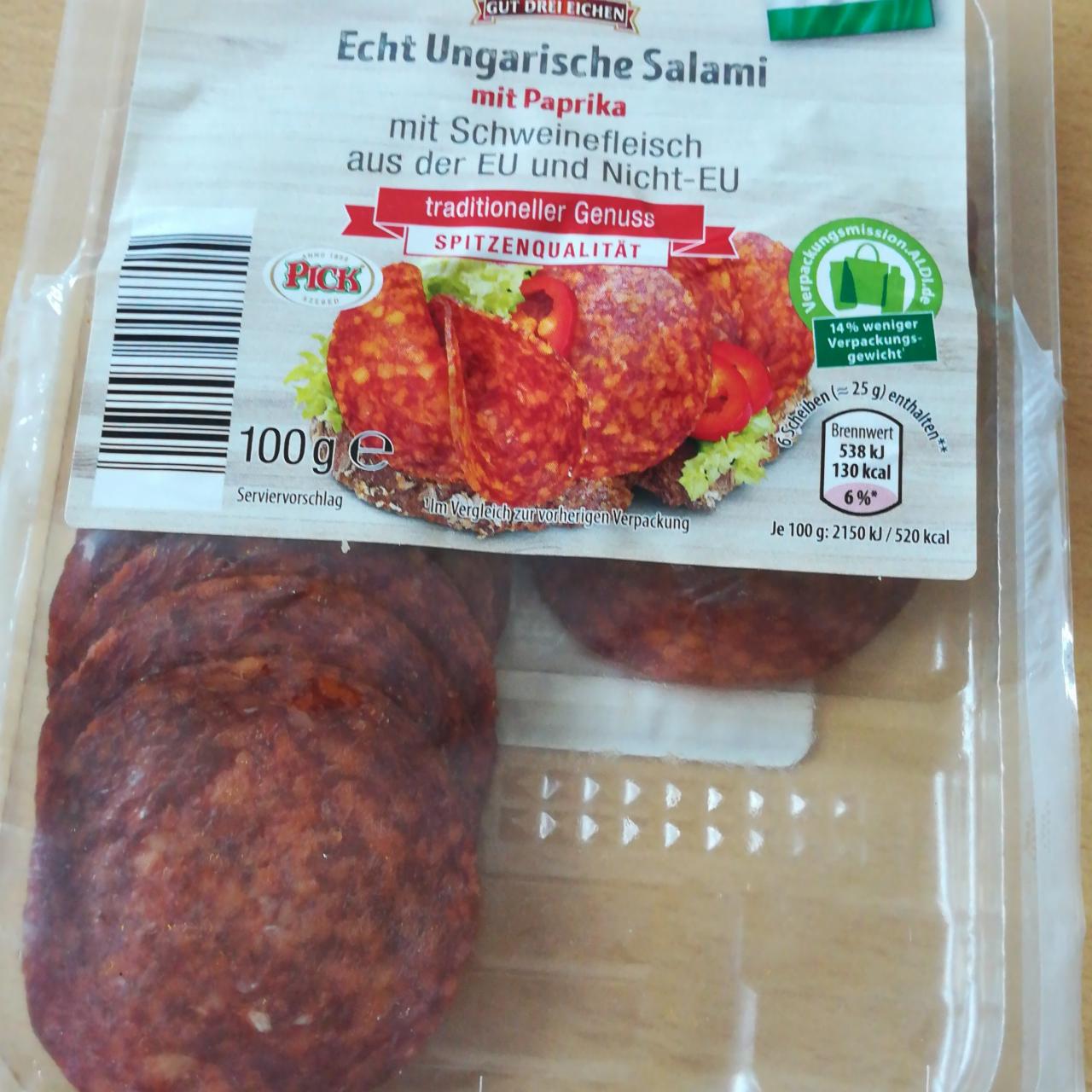 Fotografie - Echt Ungarische Salami mit Paprika Gut drei Eichen