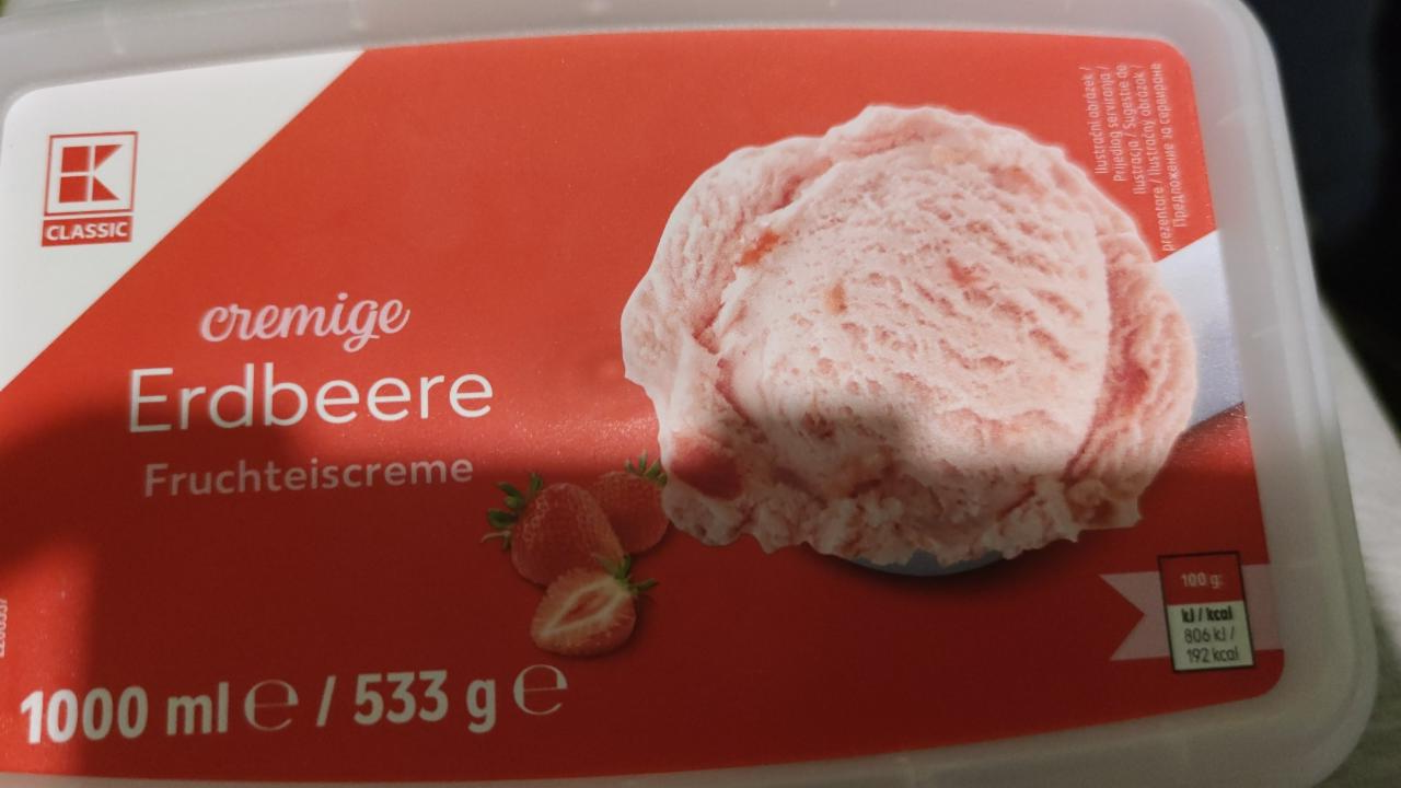 Fotografie - Cremige Erdbeere Fruchteiscreme K-Classic