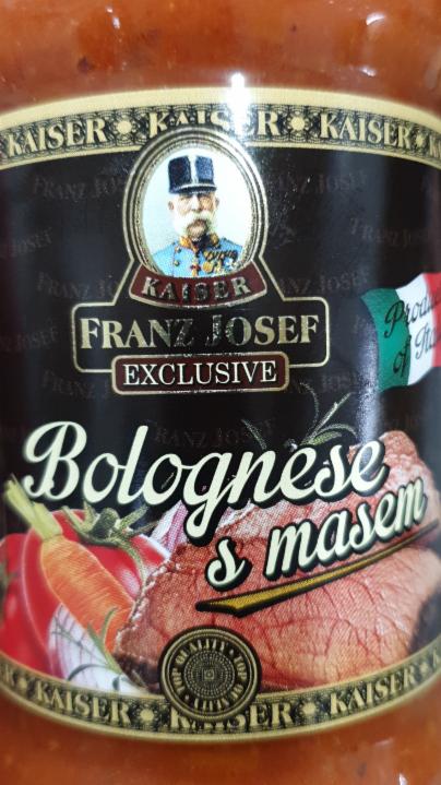Fotografie - Bolognese s masem Kaiser Franz Josef