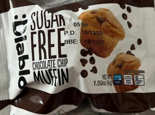 Fotografie - Sugar free Chocolate chip Muffin Diablo