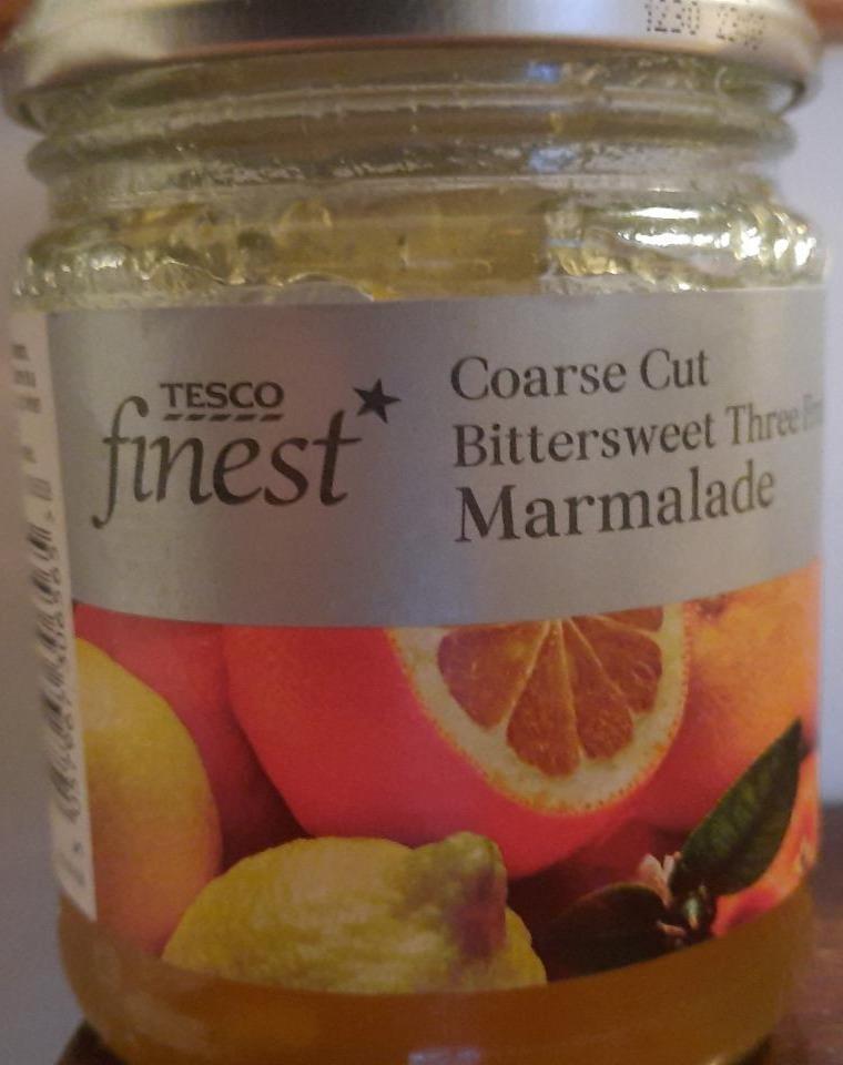 Fotografie - Coarse Cut Bittersweet Three Fruit Marmalade Tesco finest