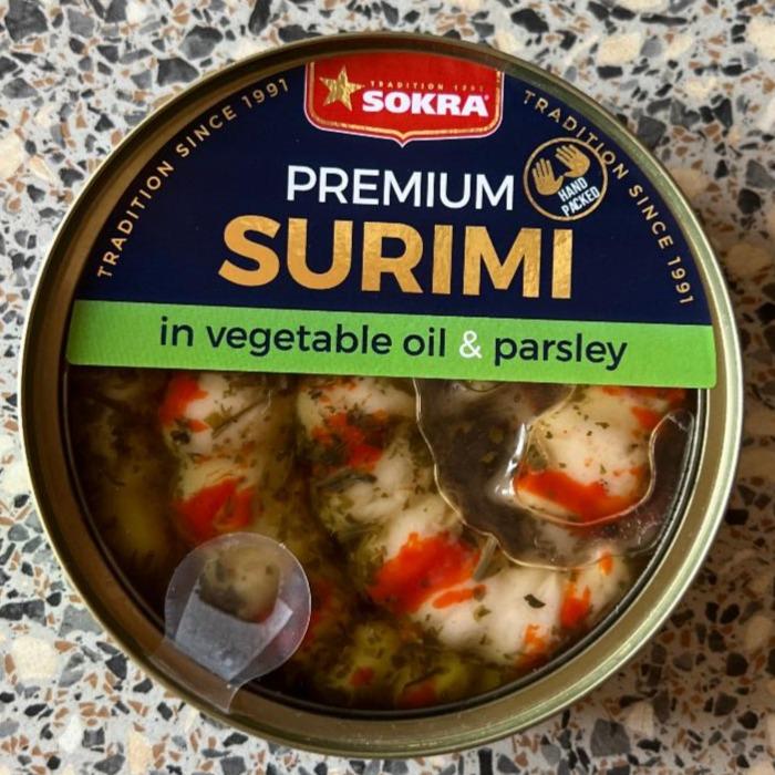 Fotografie - SURIMI in vegetable oil & parsley Sokra