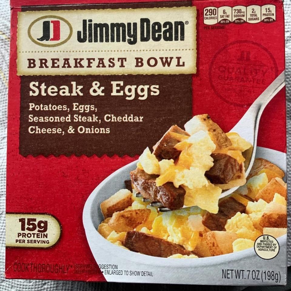Fotografie - Breakfast bowls Steak & Eggs Jimmy Dean
