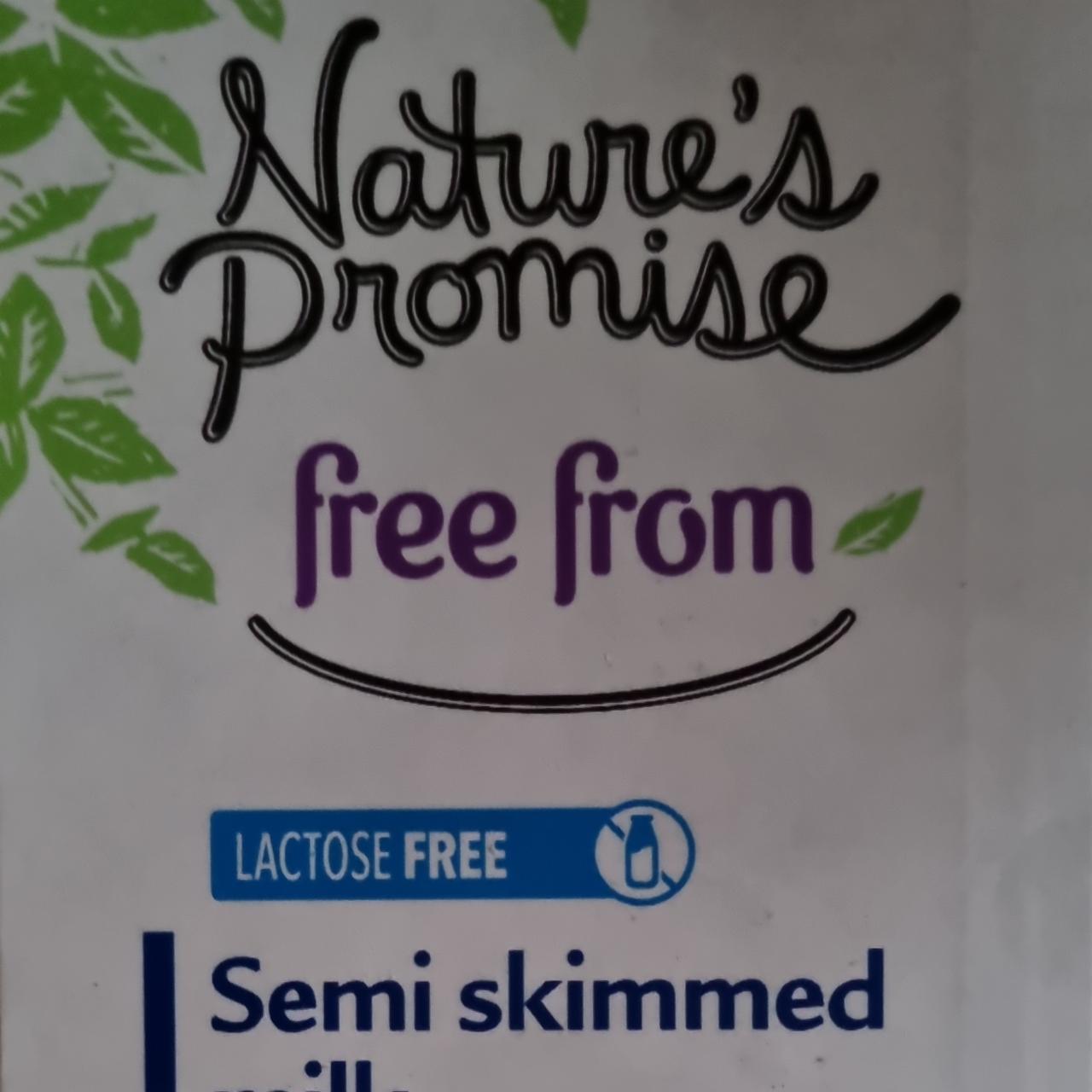Fotografie - Free from lactose free Semi skimmed milk Nature's Promise