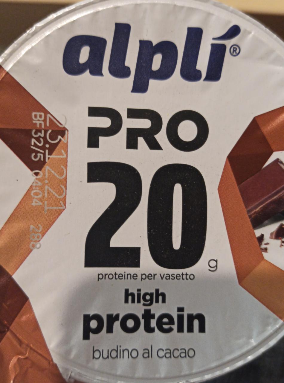 Fotografie - Pro 20 high protein budino al cacao Alplí
