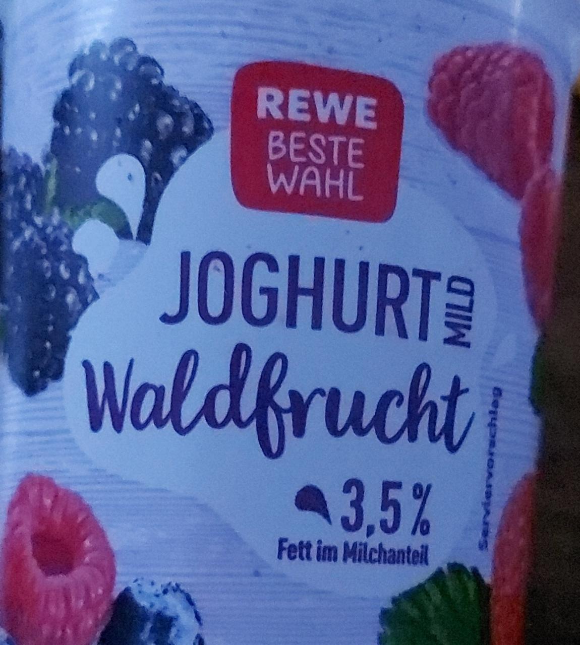 Fotografie - Joghurt mild Waldfrucht 3,5% Rewe beste wahl
