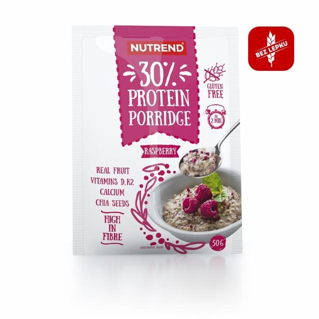 Fotografie - 30% protein porridge raspberry (malina) Nutrend