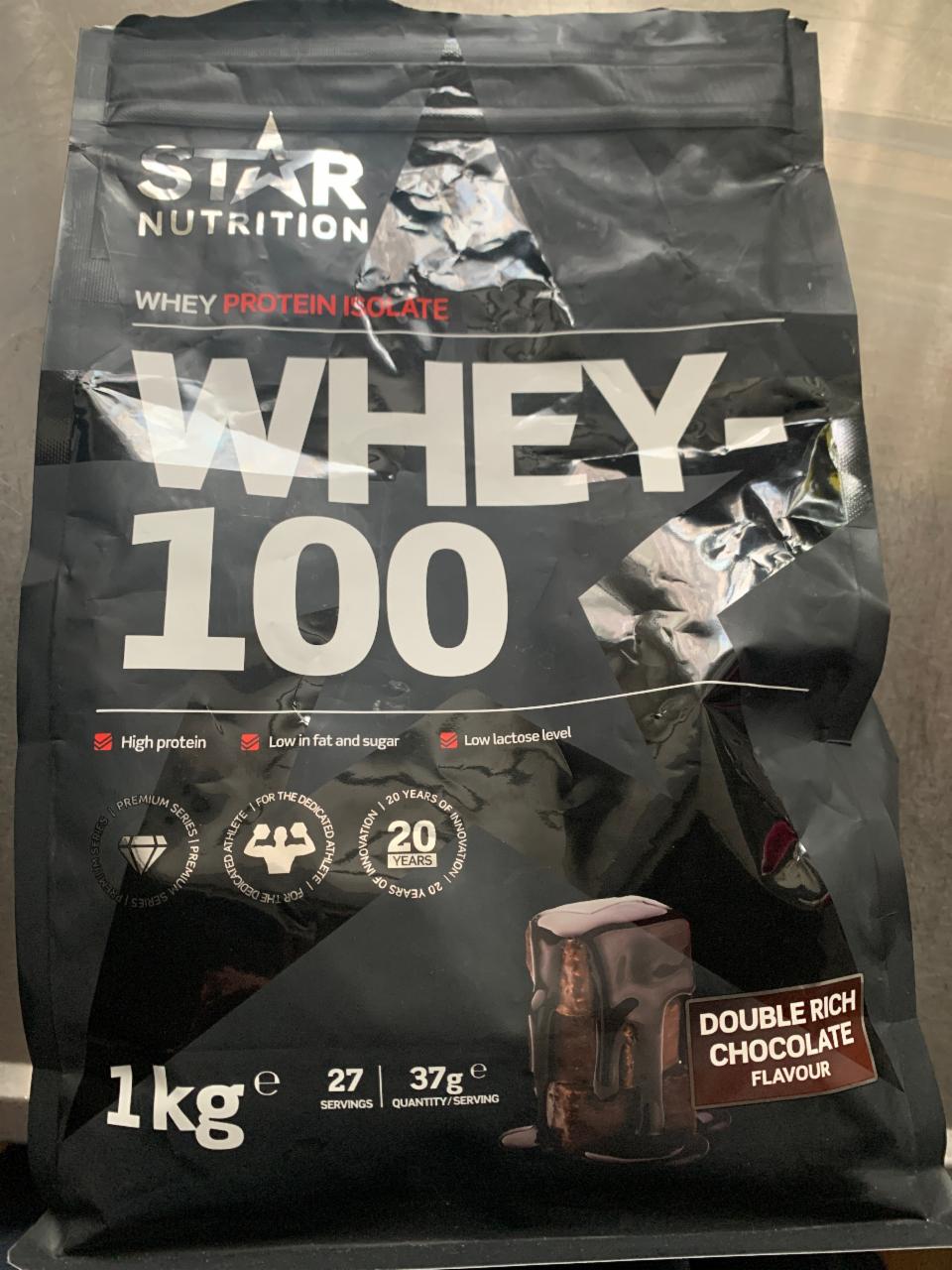 Fotografie - Whey 100 Double Rich Chocolate flavour Star Nutrition