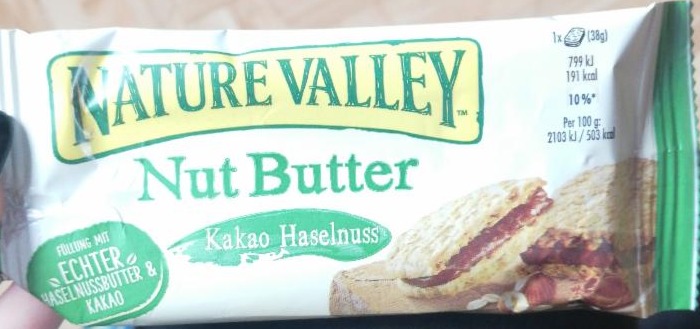 Fotografie - Nut Butter Kakao Haselnuss Nature Valley
