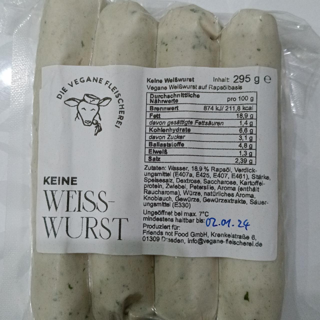 Fotografie - Keine Weiss-Wurst Die Vegane Fleischerei