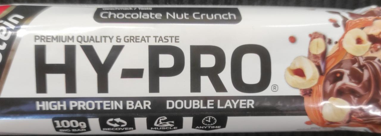 Fotografie - HY-PRO double layer high protein bar Chocolate Nut Crunch