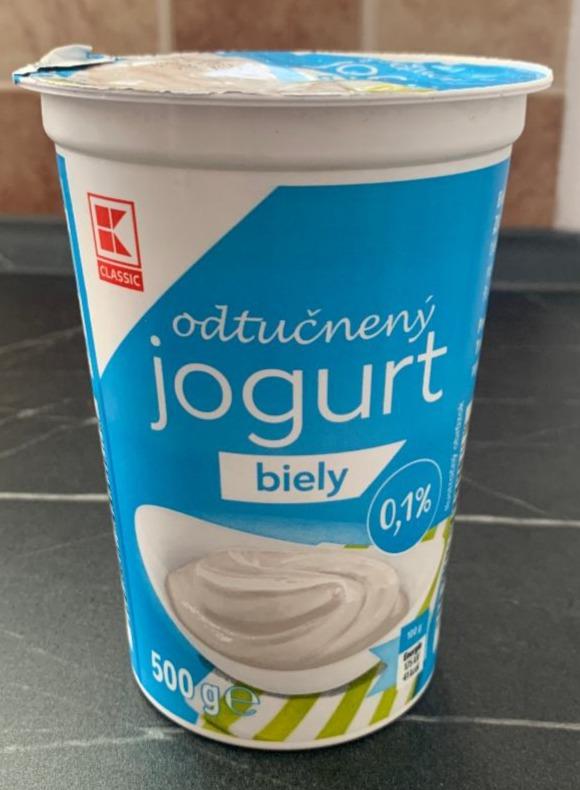 Fotografie - bílý jogurt light 0,1% K-Classic