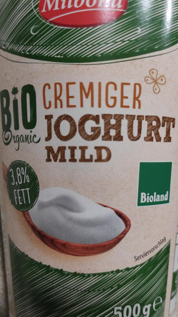 Fotografie - Bio Cremiger Joghurt Mild 3.8% Milbona