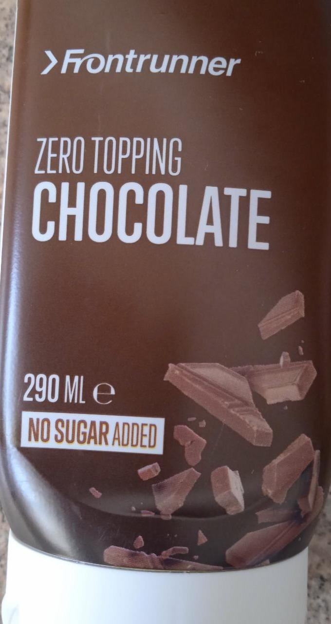 Fotografie - Zero topping chocolate Frontrunner