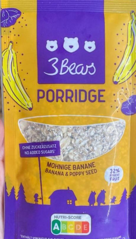 Fotografie - Porridge Mohnige Banane Banana & Poppy seed 3Bears