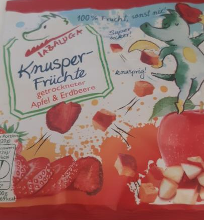 Fotografie - Knusper-Früchte getrockneter Apfel und Erdbeere