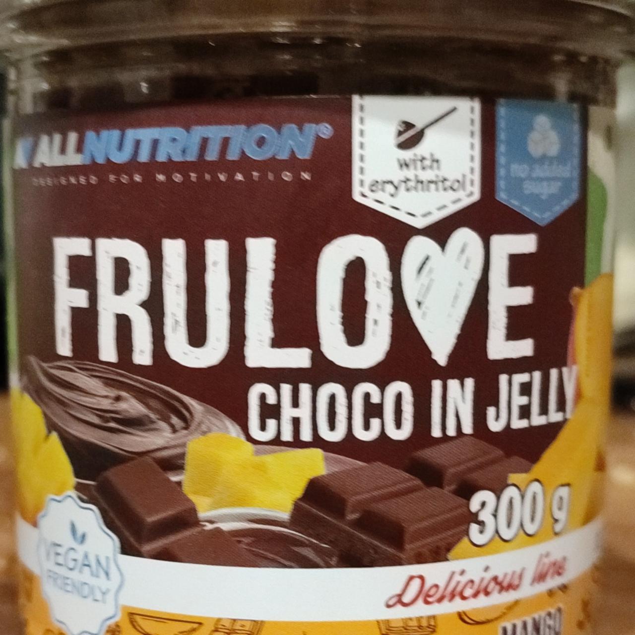 Fotografie - Frulove Choco in jelly Mango Allnutrition