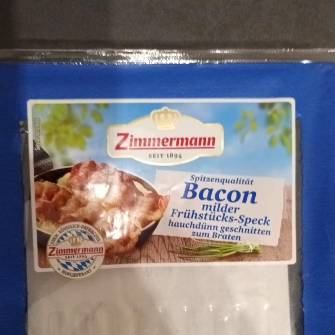 Fotografie - Spitzenqualität Bacon milder Frühstücks-Speck Zimmermann