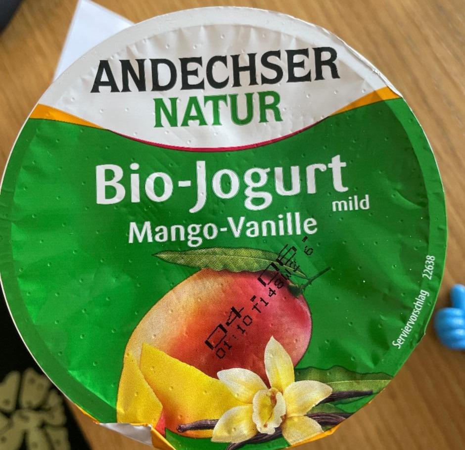 Fotografie - Bio-jogurt Mango Vanille Andechser natur