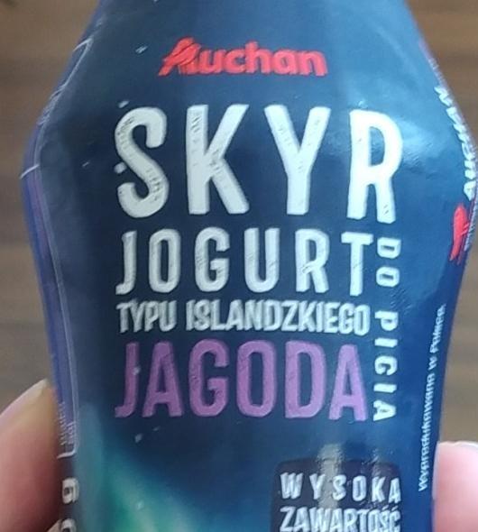 Fotografie - Skyr Jogurt typu islandzkiego jagoda Auchan