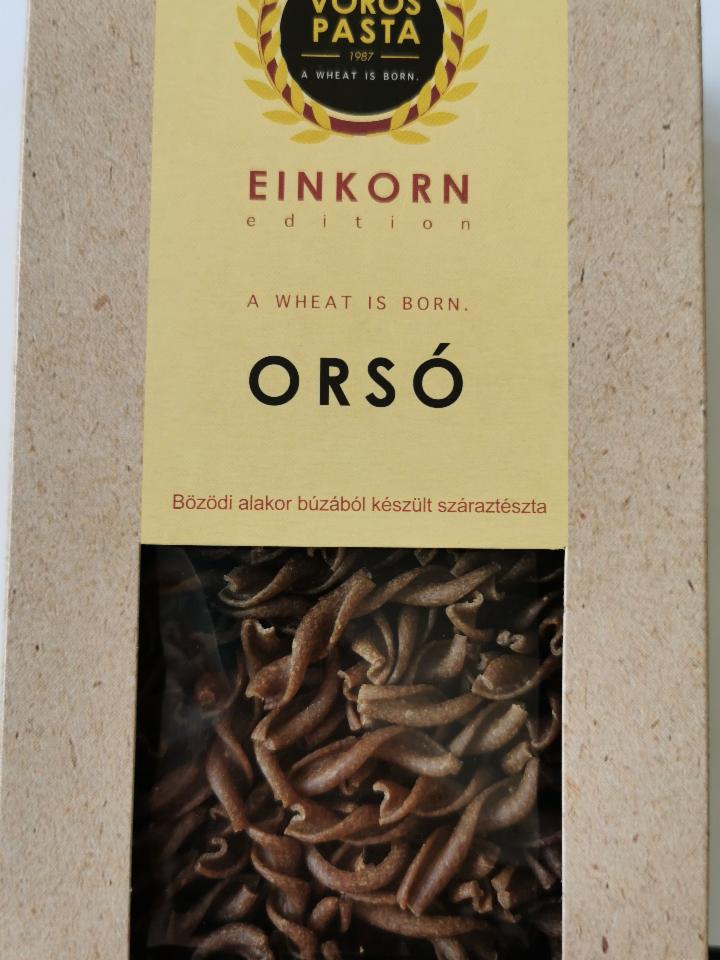Fotografie - Einkorn edition Orsó Vörös pasta