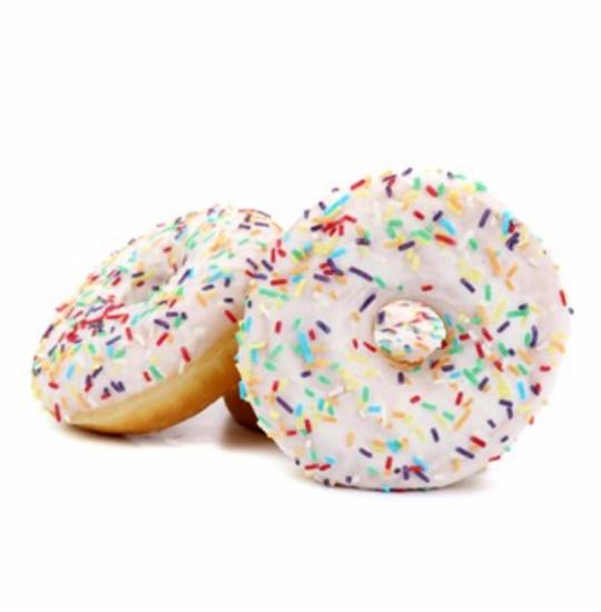 Fotografie - Donut s barevným posypem Kaufland