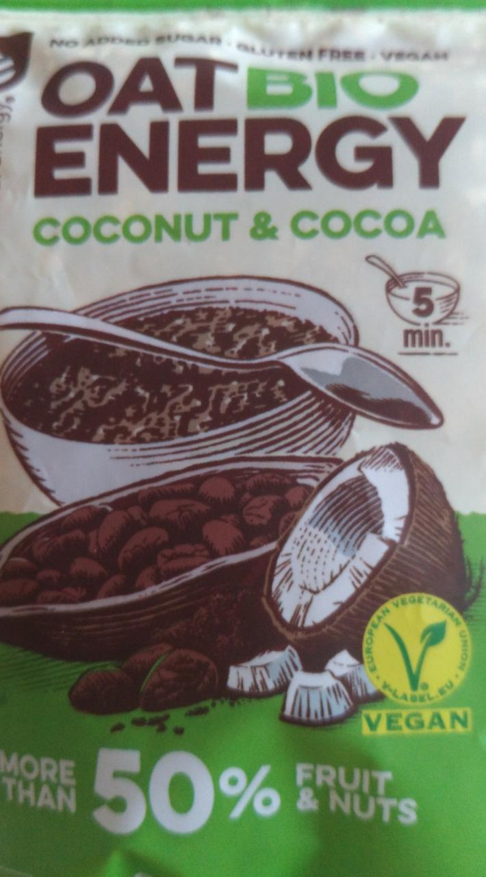 Fotografie - Bombus oat bio energy coconut a cocoa