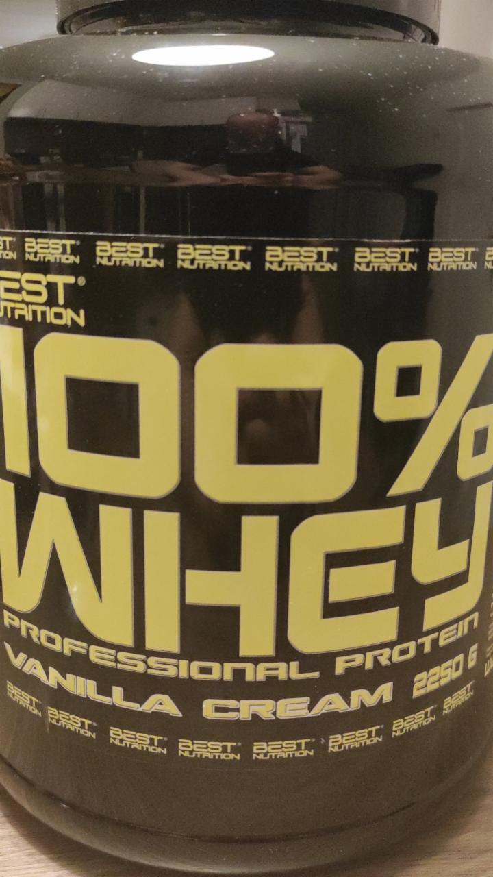 Fotografie - 100% Whey Professional Protein Vanilla Cream Best Nutrition