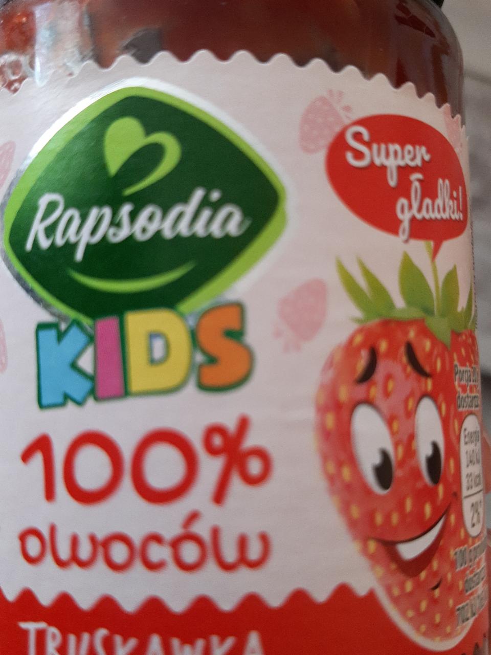 Fotografie - Dżem 100% owoców Truskawka Rapsodia Kids