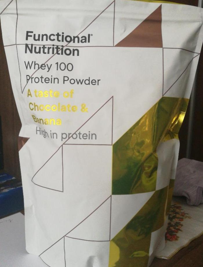 Fotografie - Whey 100 Protein Powder - A taste of Chocolate & Banana Functional Nutrition