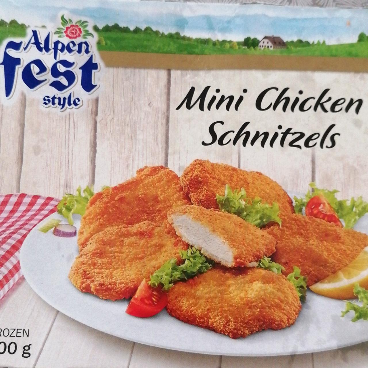 Fotografie - Mini Chicken Schnitzels Alpen fest style