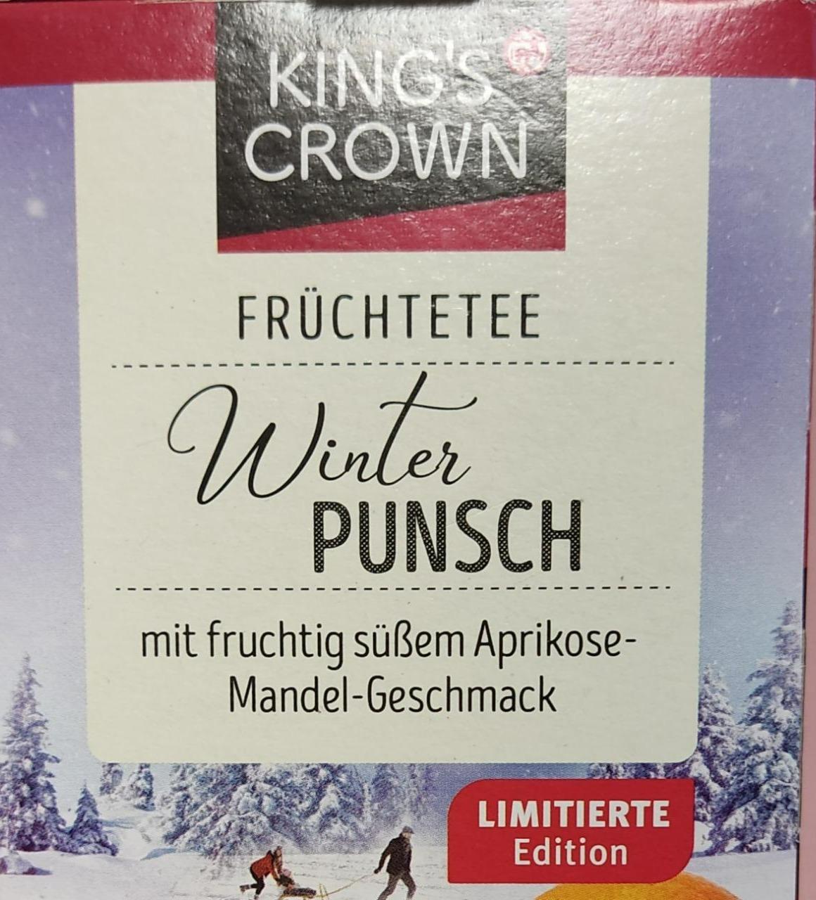 Fotografie - Früchtetee Winter punch mit fruchtig süßem Aprikose-Mandel-Geschmack King's Crown