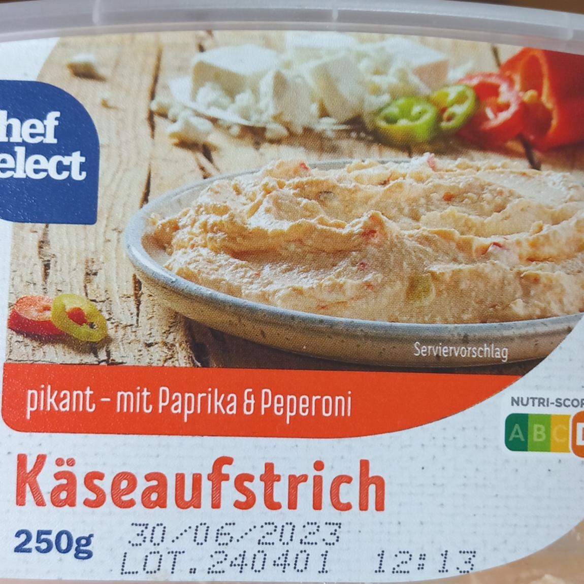 Fotografie - Käseaufstrich pikant mit Paprika & Peperoni Chef Select