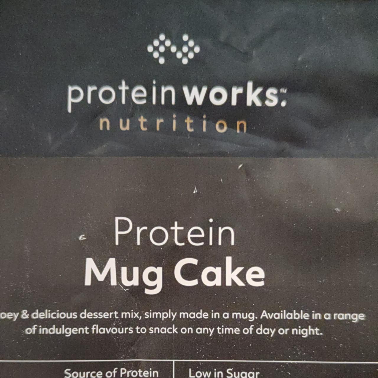 Fotografie - Protein Mug Cake Banana Cake Protein works nutrition