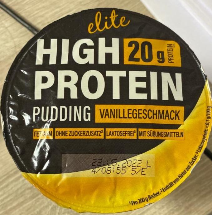 Fotografie - High Protein Pudding Vanille Elite