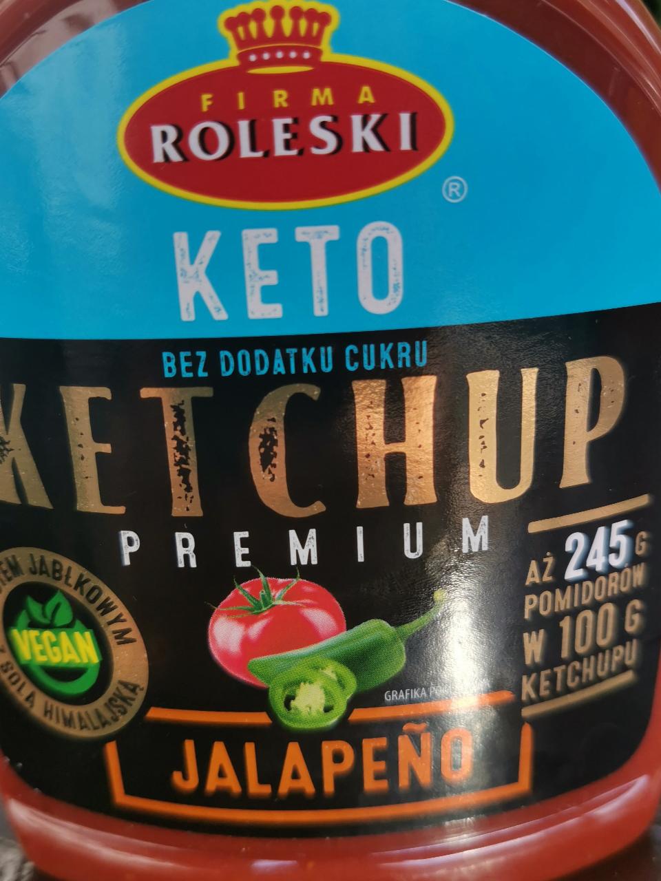 Fotografie - Keto ketchup premium jalapeño Firma Roleski
