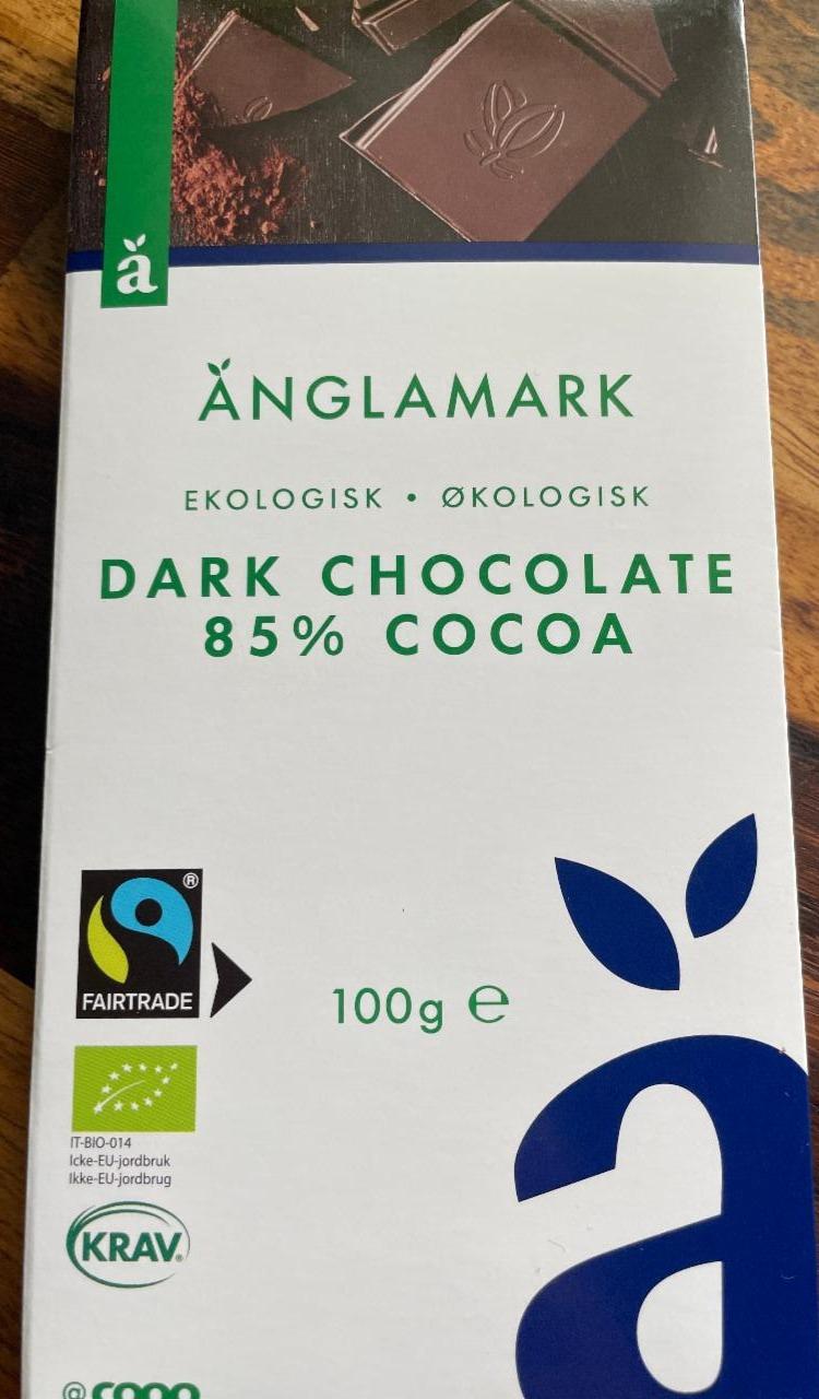 Fotografie - Økologisk Dark Chocolate 85% cocoa Änglamark