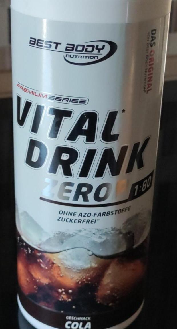 Fotografie - Vital drink Zerop Cola Best Body Nutrition