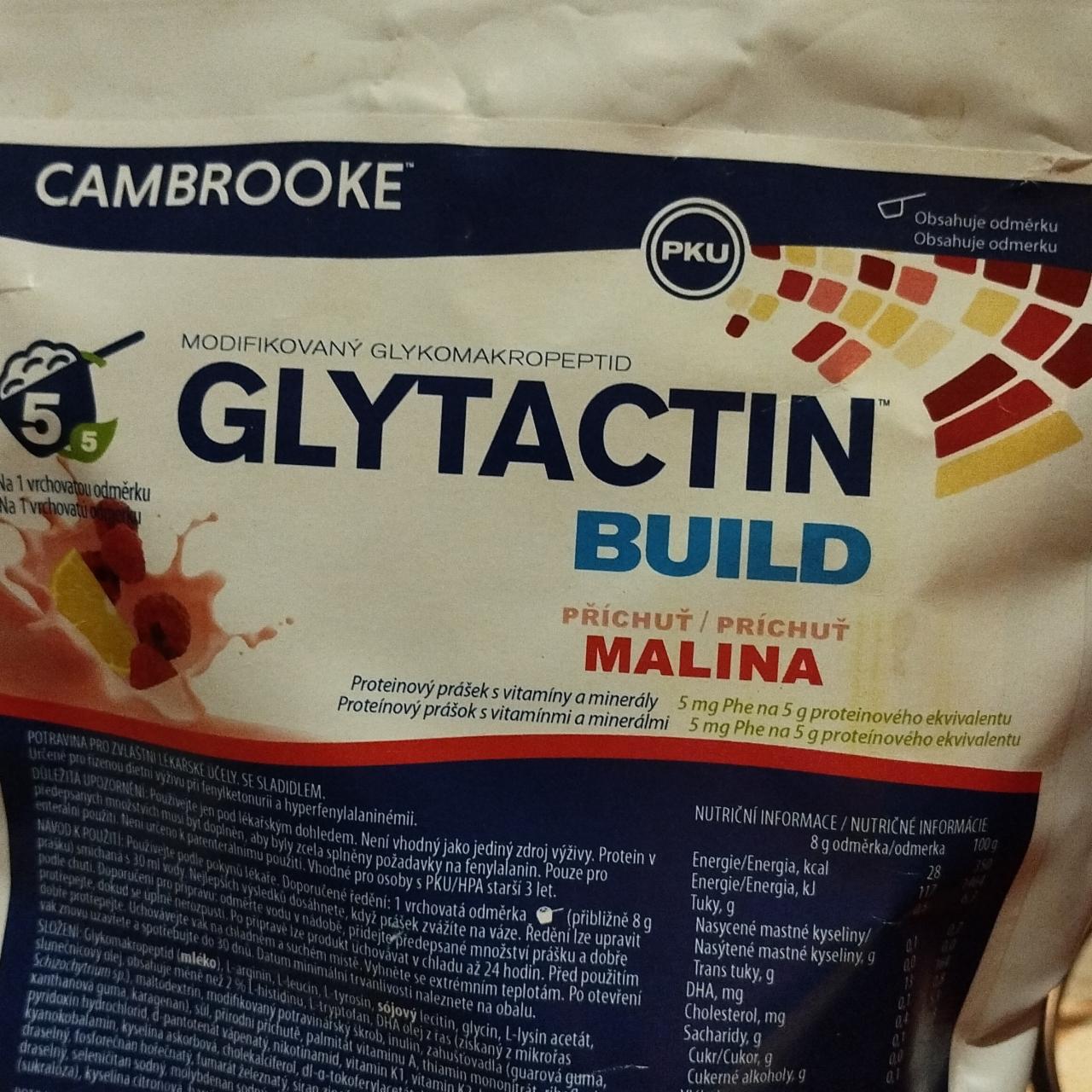 Fotografie - Glytactin Build Malina PKU Cambrooke