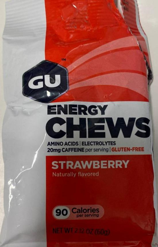 Fotografie - Energy chews strawberry GU
